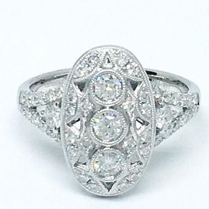 Daniel Waknine 18k White Gold Diamond Ring